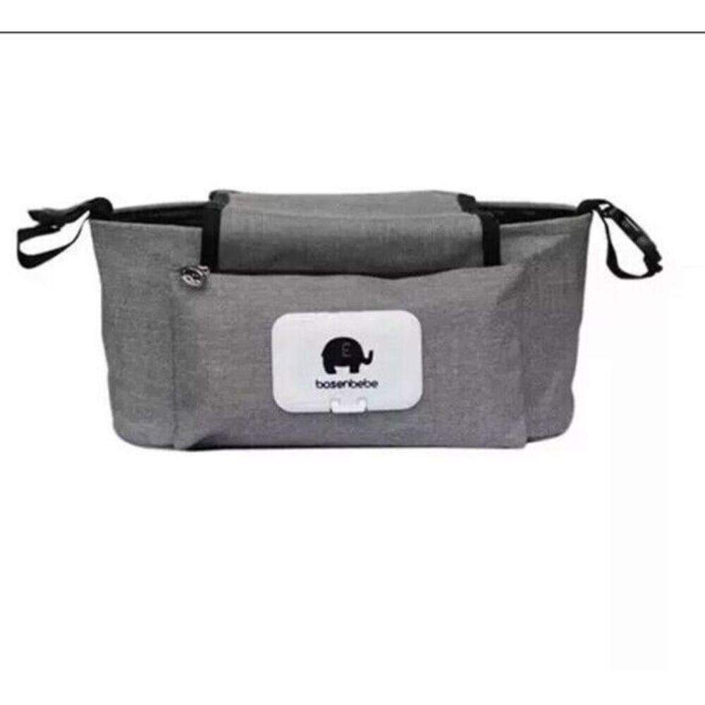 Bosenbebe‎ Baby Stroller Organizer Bag Adjustable Outdoor Travel Gray One Size